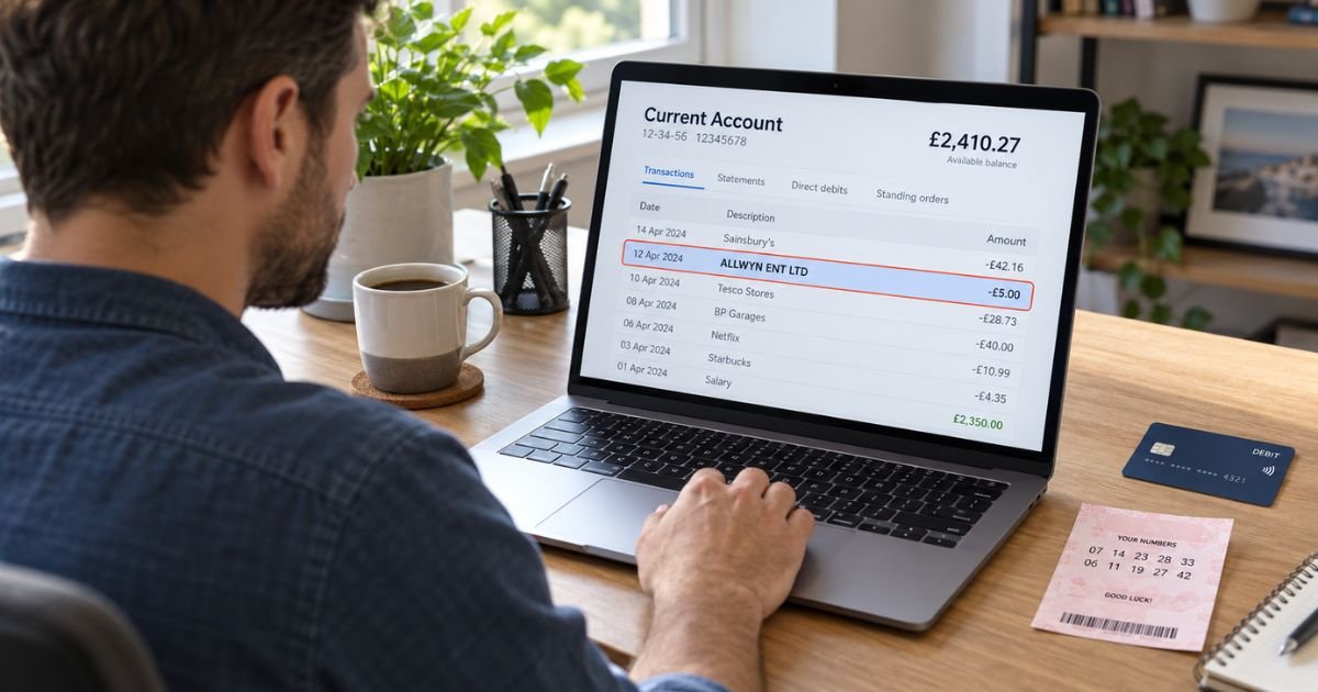 Allwyn Ent Ltd on Bank Statement