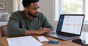 Consumer learning how to dispute a debit card charge