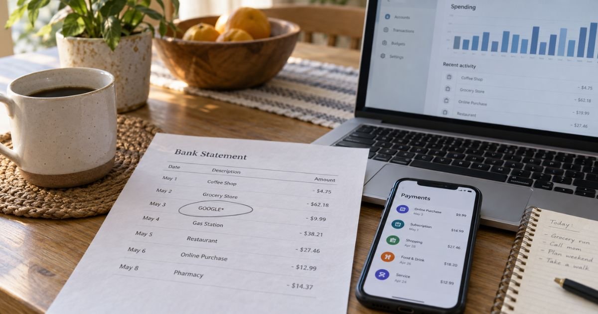 Google Charges on Bank Statement
