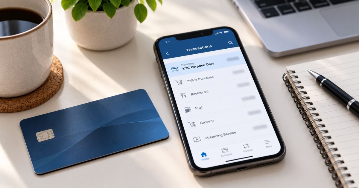 KYC Purpose Only Charge on Credit Card