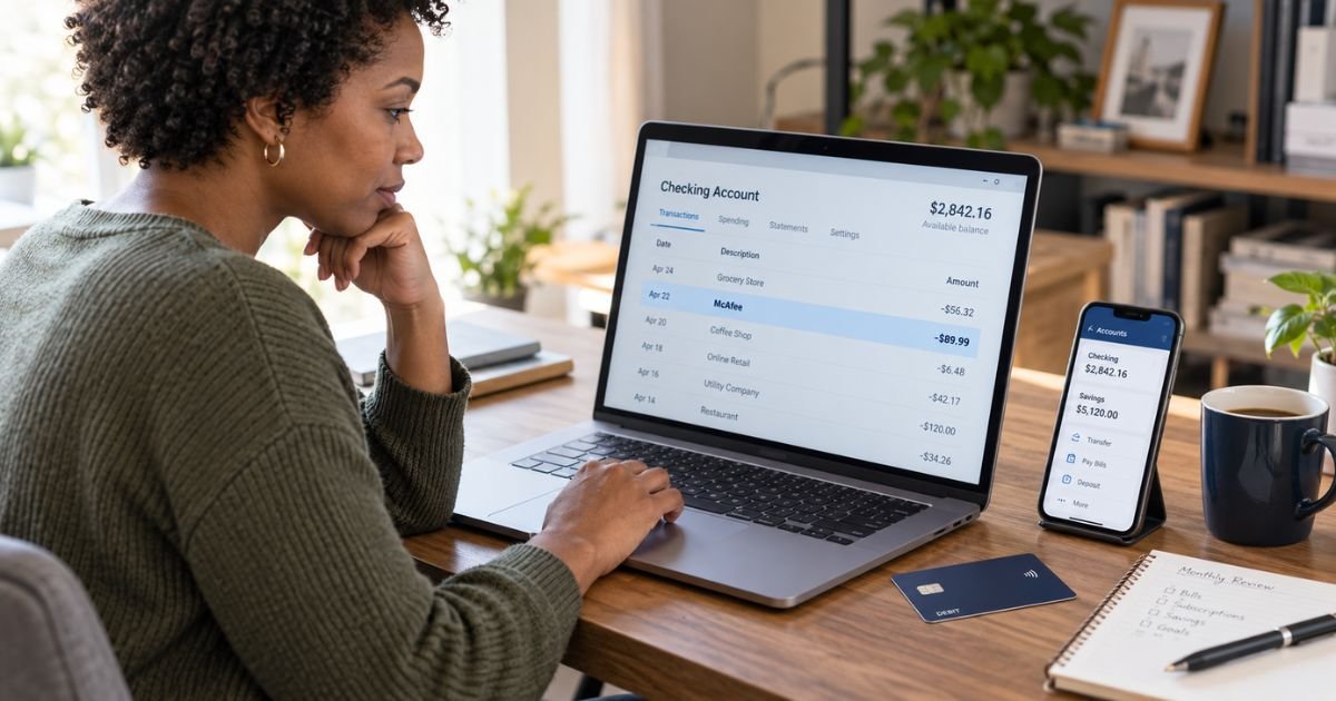 McAfee Charge on Debit Card Statement