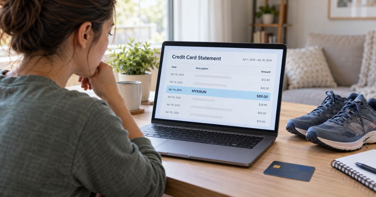 MyKRun Charge on Credit Card