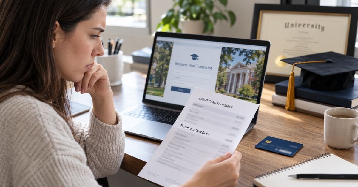 Parchment-Univ Docs Credit Card Charge