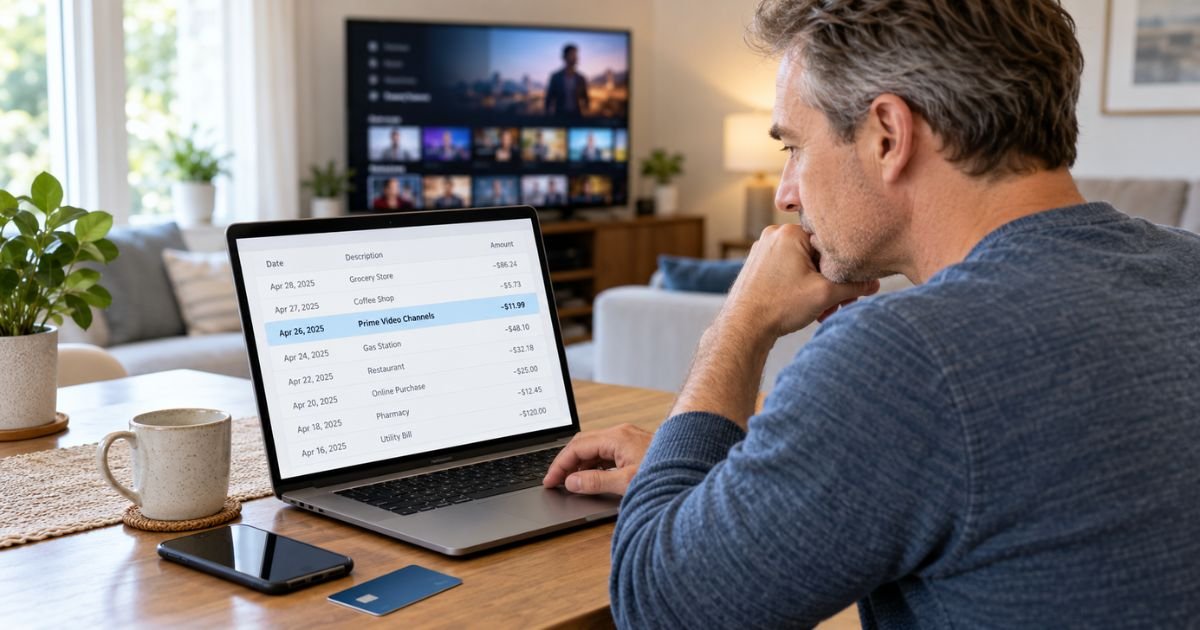 Prime Video Channels Charge on Bank Statement