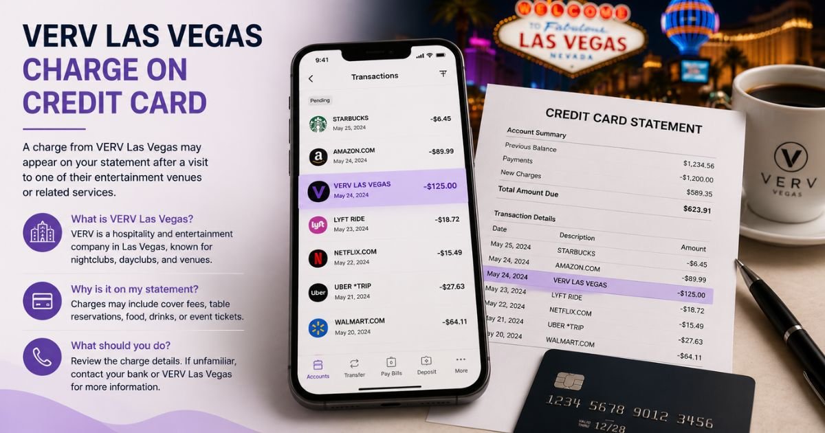 Verv Las Vegas Charge on Credit Card