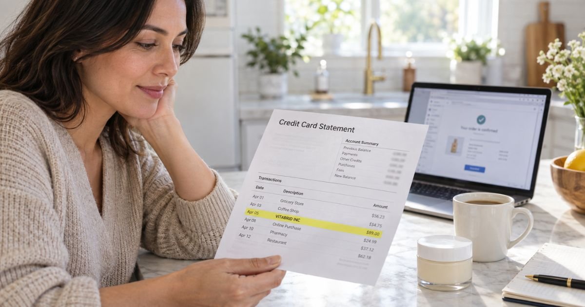 Vitabrid Inc Charge on Credit Card Statement