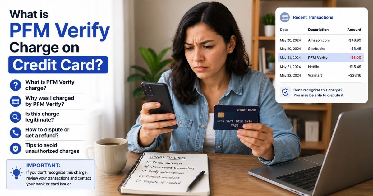 What is PFM Verify Charge on Credit Card