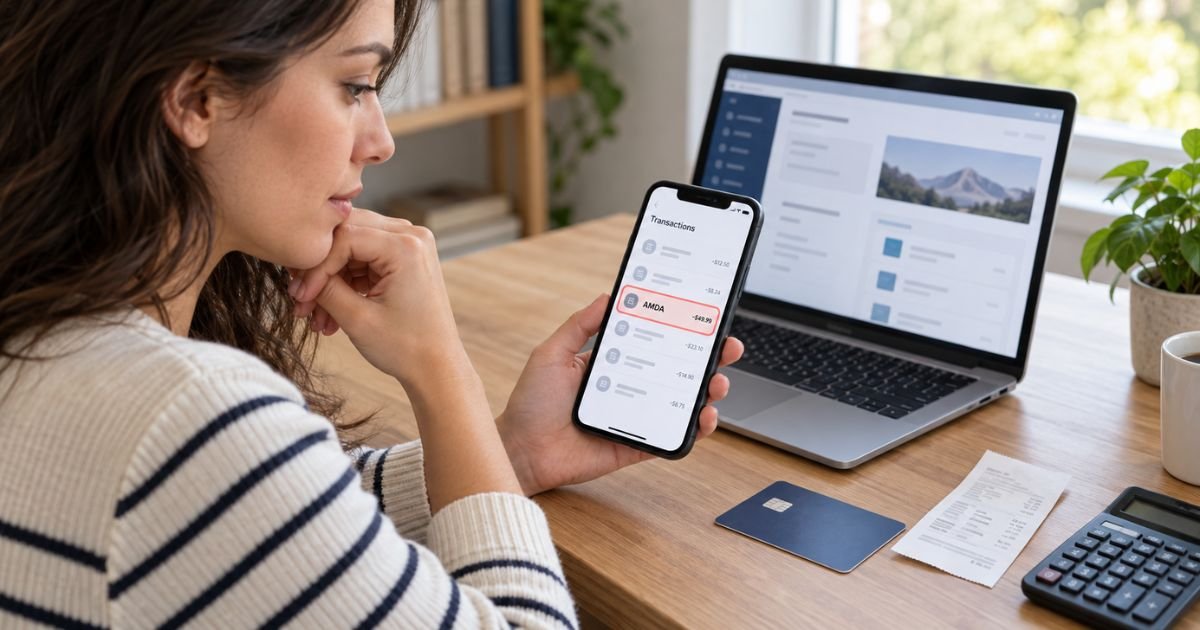 AMDA Charge on Credit Card