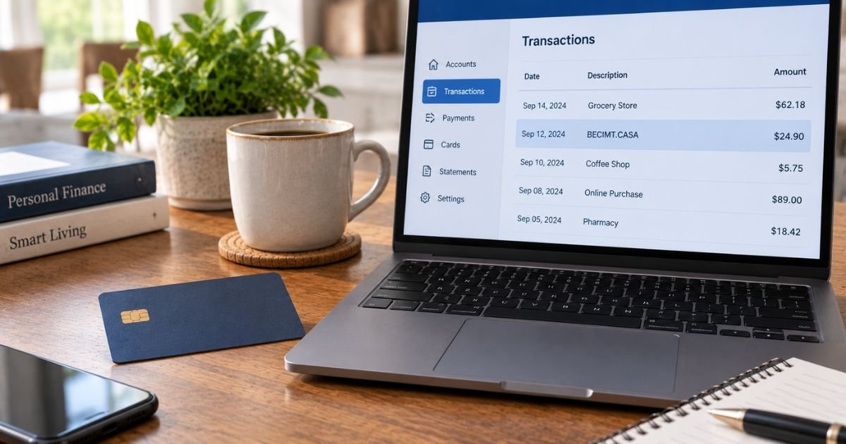 Becimt.casa Charge on Credit Card