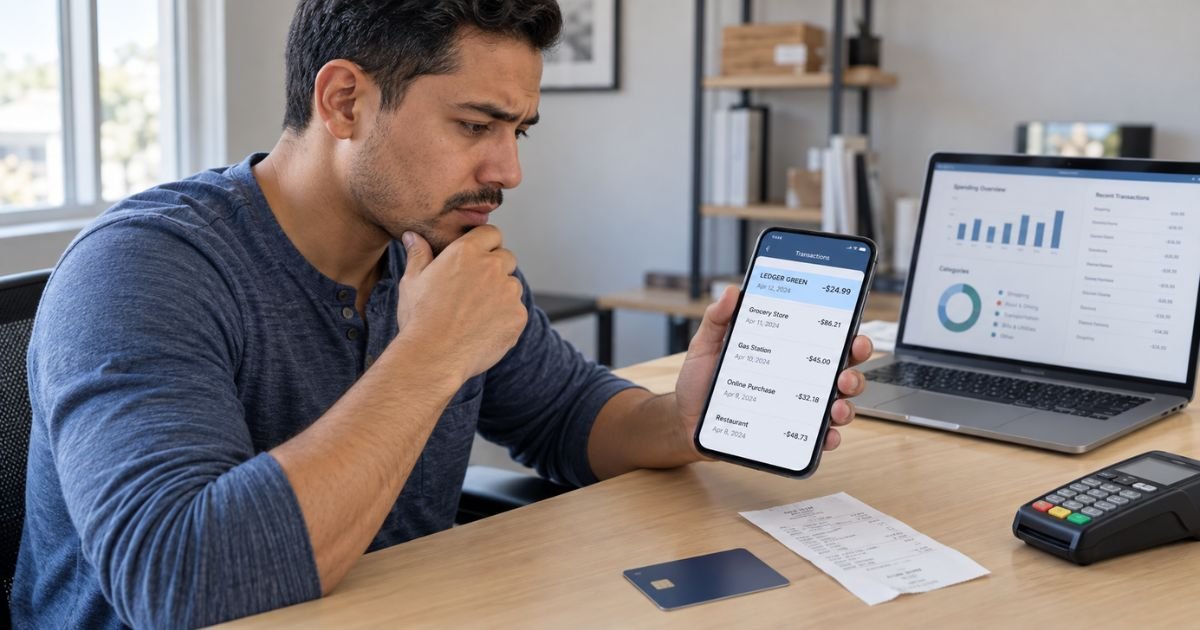 Ledger Green Credit Card Charge