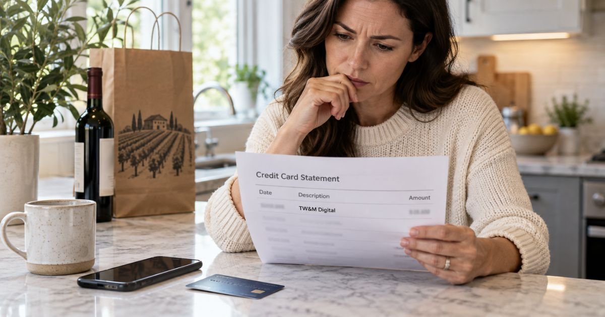 TW&M Digital Charge on Credit Card