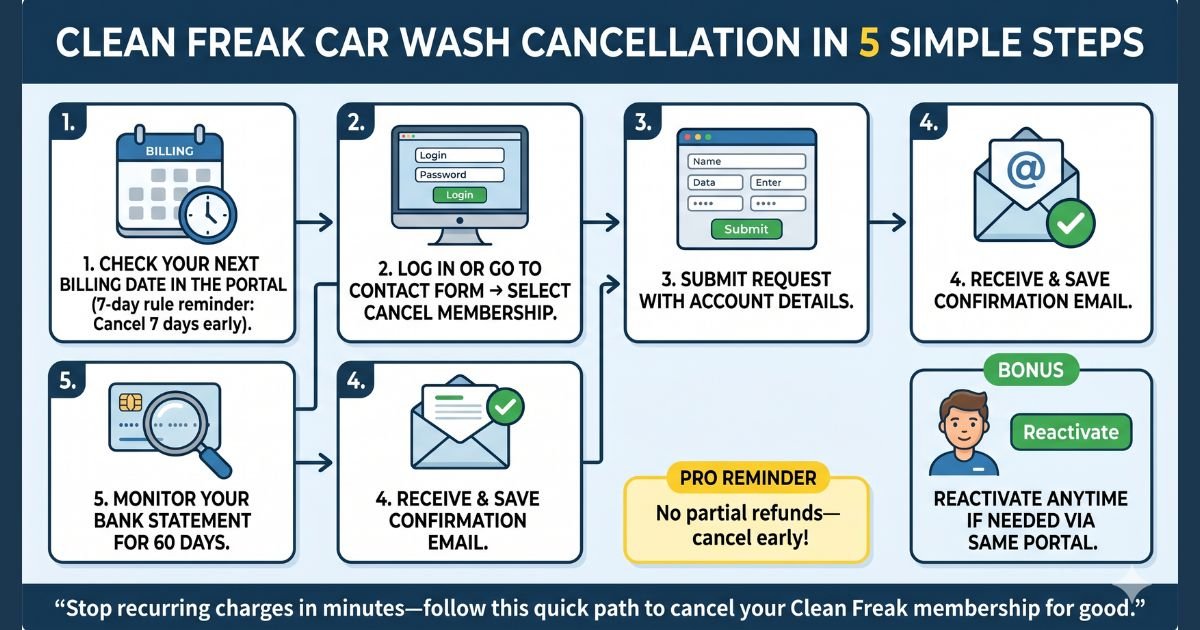 Clean Freak Car Wash Cancellation in 5 Simple Steps