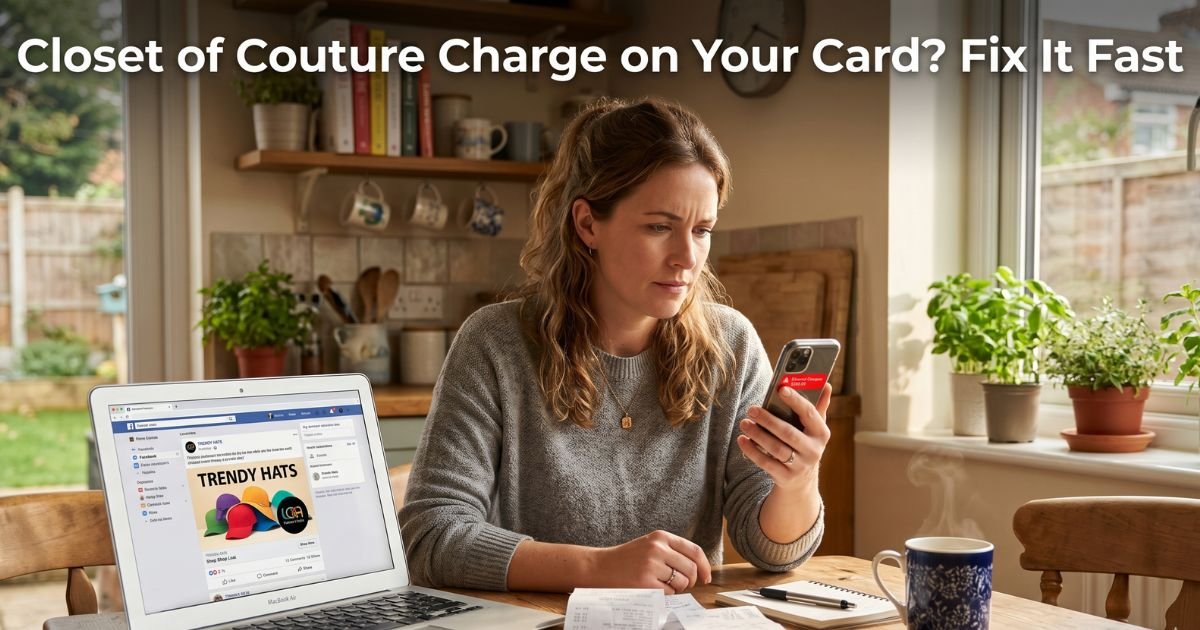 Closet of Couture Charge on Credit Card