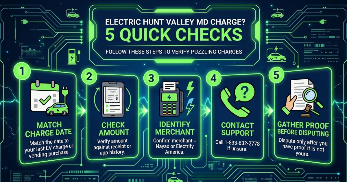 Electric Hunt Valley MD Charge? 5 Quick Checks