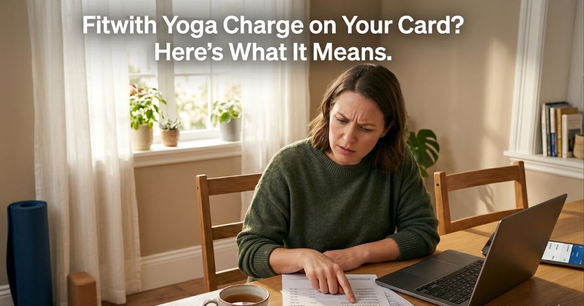 Fitwith Yoga Charge on Credit Card