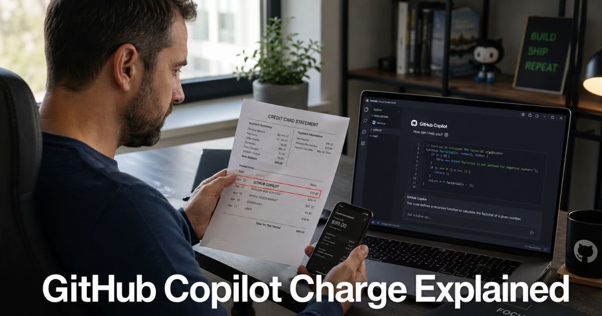GitHub Copilot Charge on Credit Card