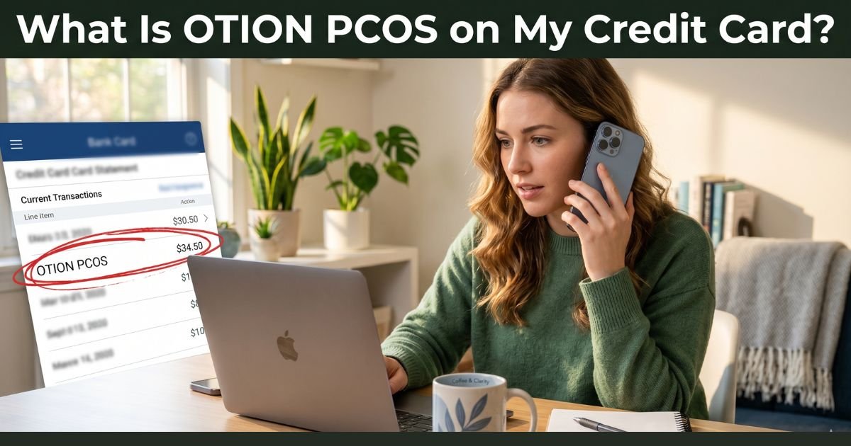 OTION PCOS Charge on Credit Card