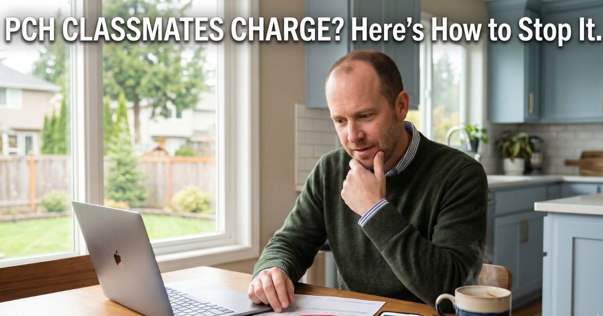 PCH Classmates Charge on Credit Card