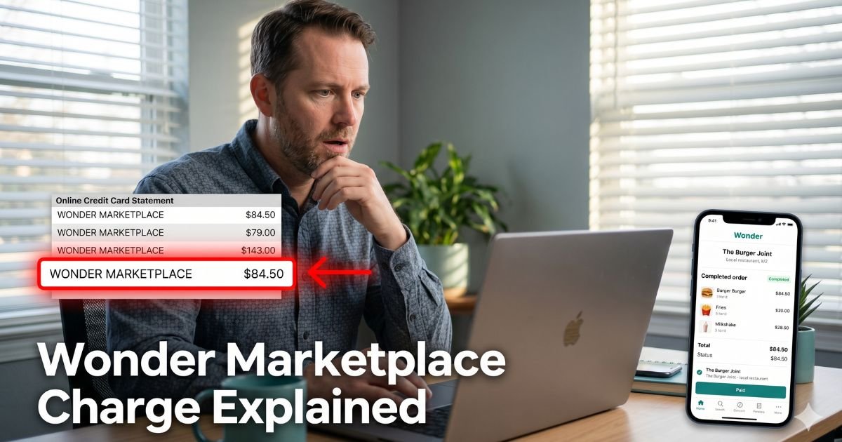 Wonder Marketplace Charge on Credit Card