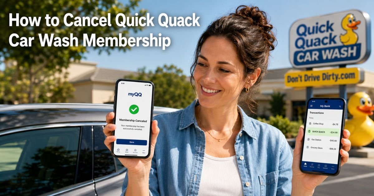 Quick Quack Car Wash Cancel Membership