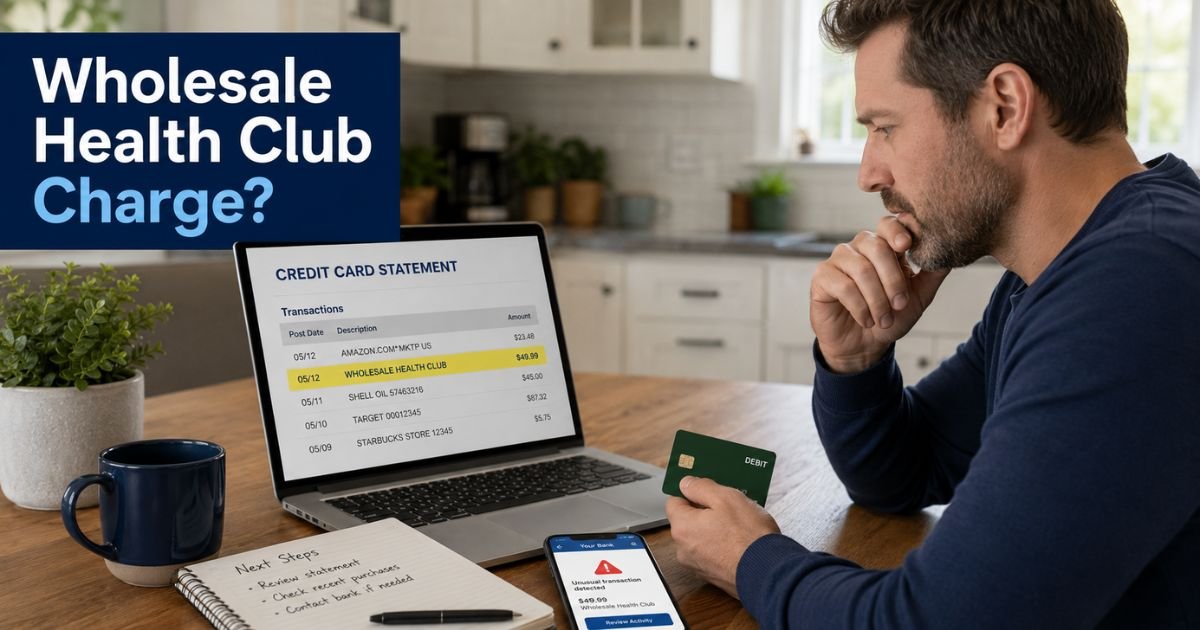 Wholesale Health Club Charge on Credit Card