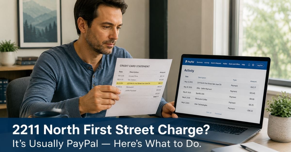 2211 North First Street Charge on Credit Card