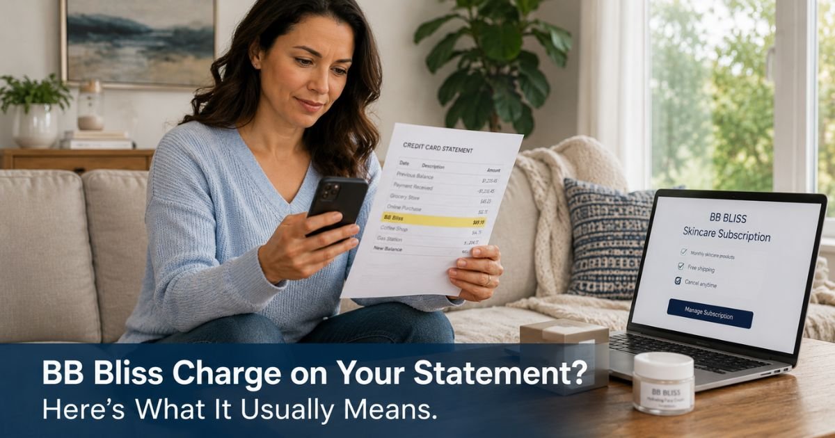 BB Bliss Charge on Credit Card