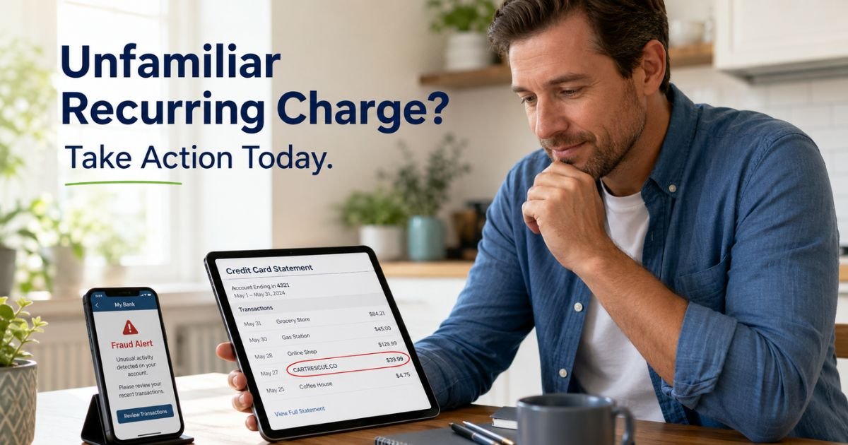 CartRescue Charge on Credit Card