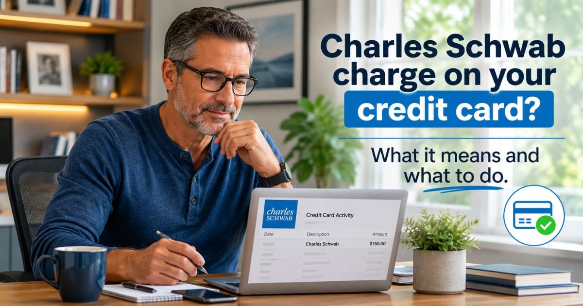 Charles Schwab Charge on Credit Card