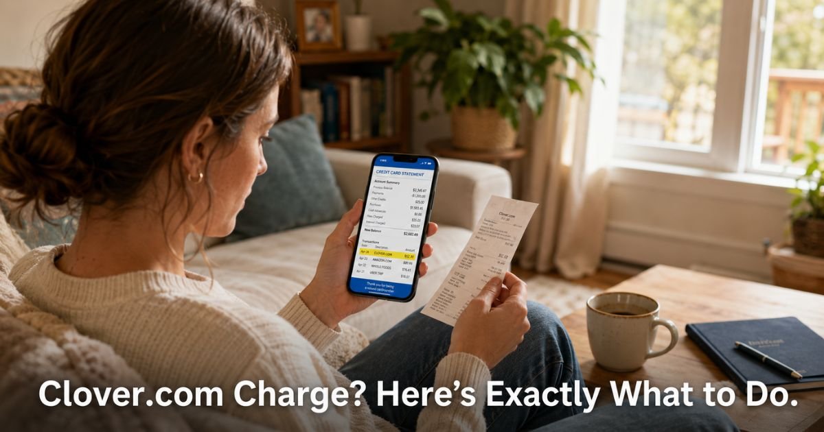Clover.com Charge on Credit Card