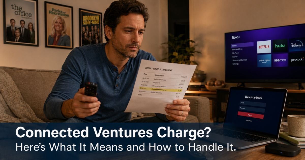Connected Ventures Charge on Credit Card