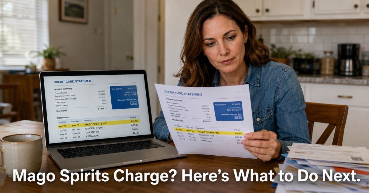 Mago Spirits Charge on Credit Card