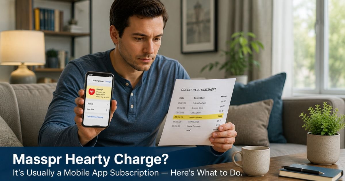 Masspr Hearty Charge on Credit Card