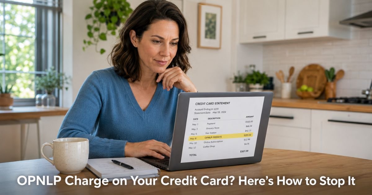 OPNLP Charge on Credit Card