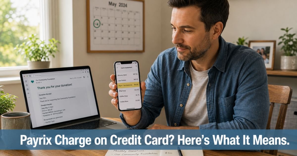 Payrix Charge on Credit Card