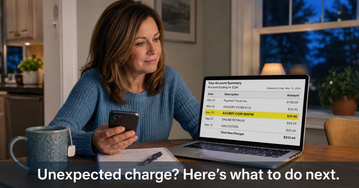 Shipment Protect Charge on Credit Card