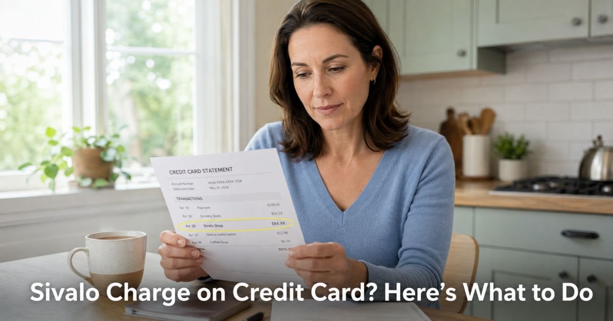 Sivalo Charge on Credit Card