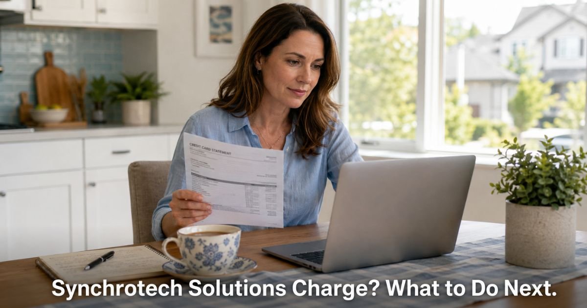 Synchrotech Solutions Credit Card Charge