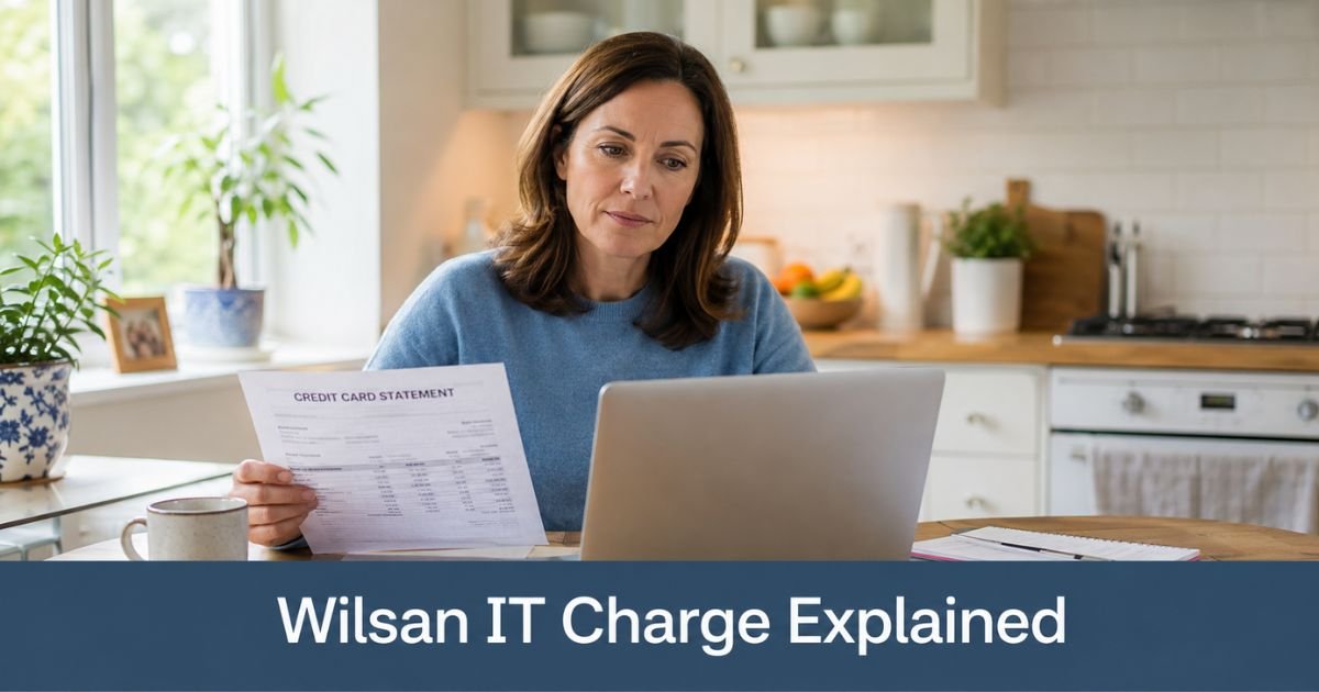 Wilsan IT Charge on Credit Card