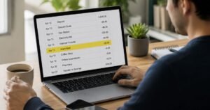 Adam Mail Charge on Bank Statement