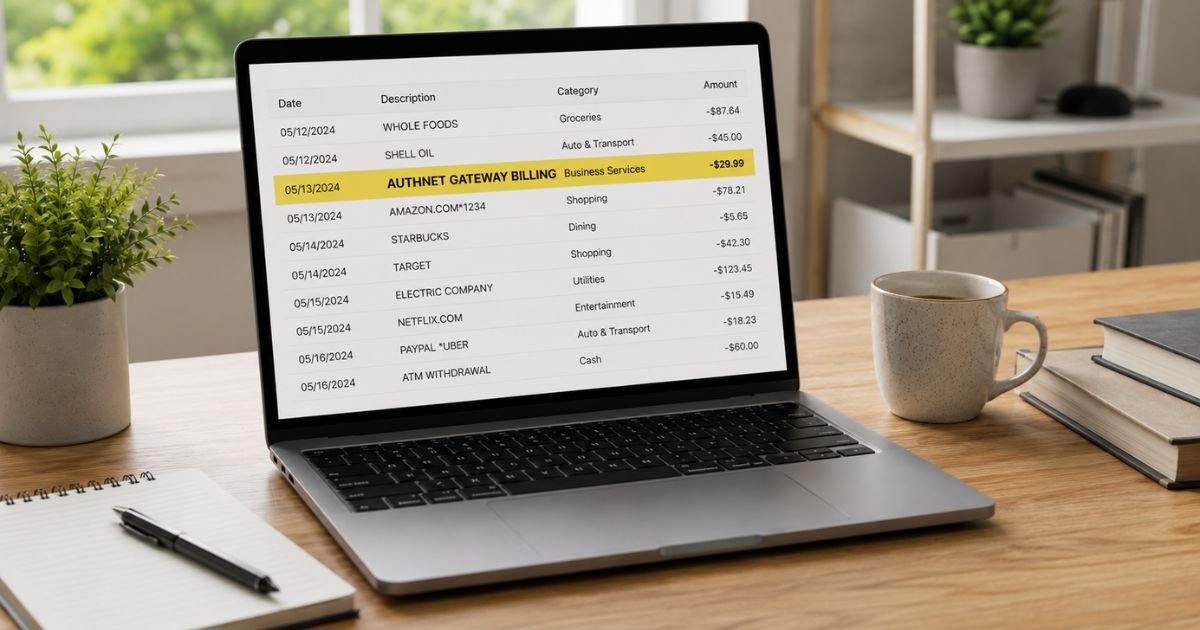 AuthNet Gateway Billing Charge on Bank Statement