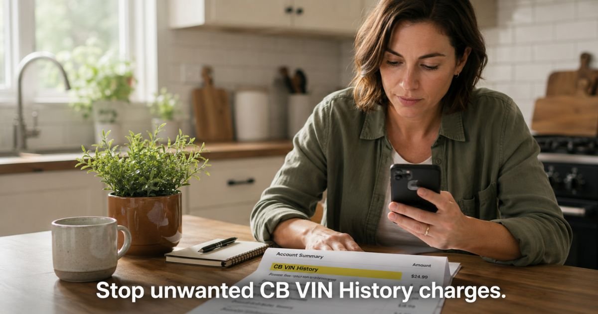 How to Cancel CB VIN History Subscription
