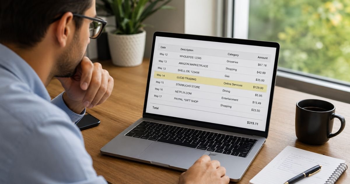 Lucid Trading Charge on Credit Card