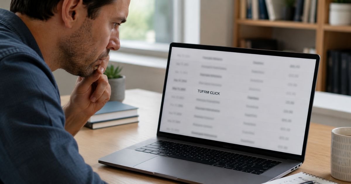 TUFRM Click Charge on Bank Statement