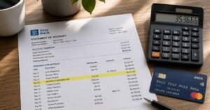 Service Charge Mean on Bank Statement