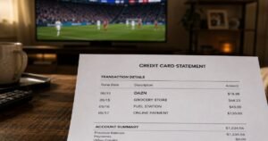 DAZN Charge on Credit Card