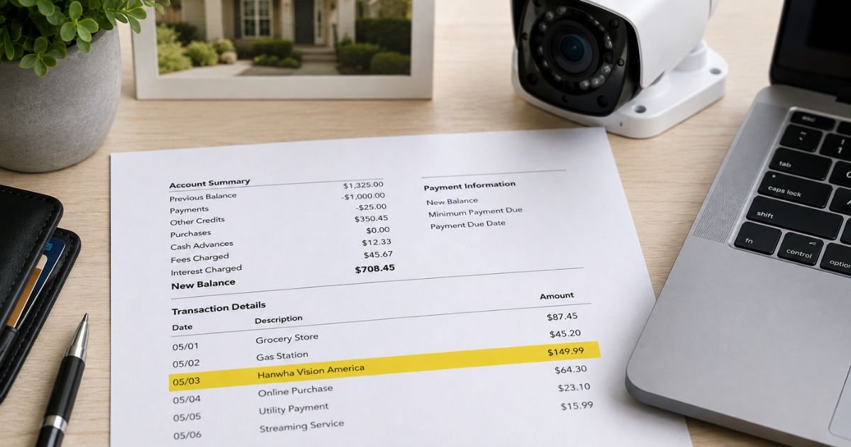 Hanwha Vision America Charge on Credit Card