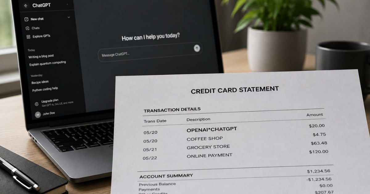 OpenAI Charge on Credit Card