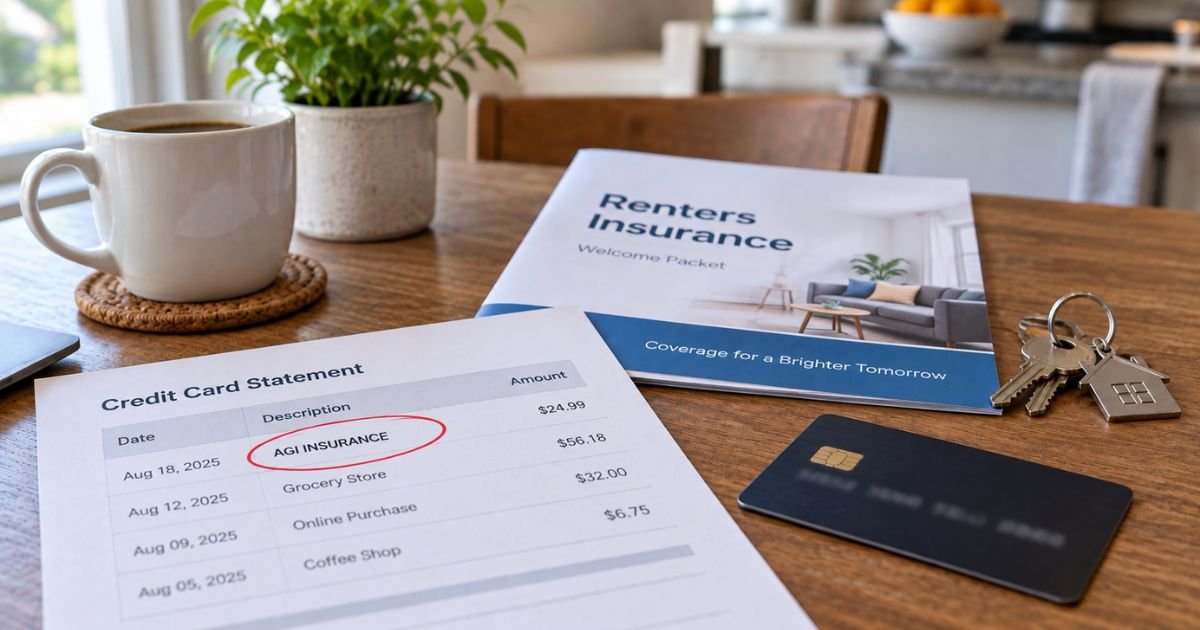 AGI Liability Insurance Charge on Credit Card