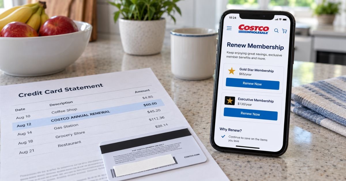 Costco Membership Charge on Credit Card